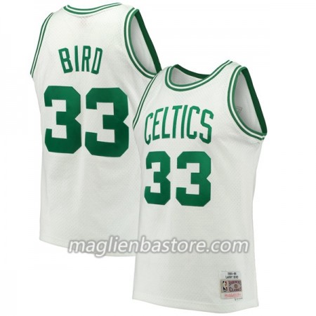 Maglia NBA Boston Celtics Larry Bird 3 Hardwood Classics Bianco Swingman - Uomo